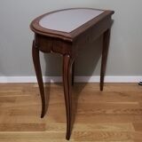 Coiffeuse demi-lune en chêne