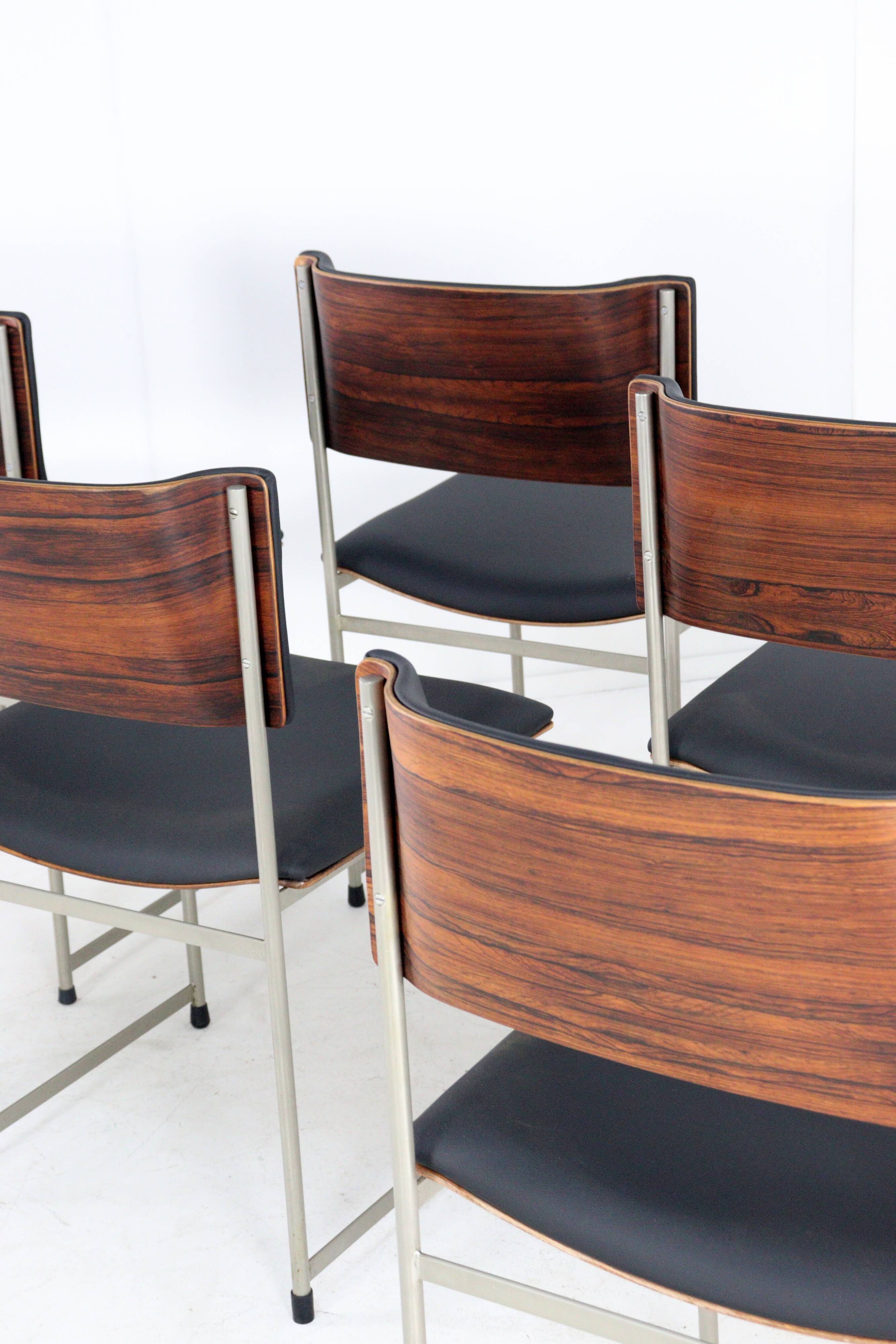 Pastoe SM08 dining table + 6 chairs - dutch design - mid century modern