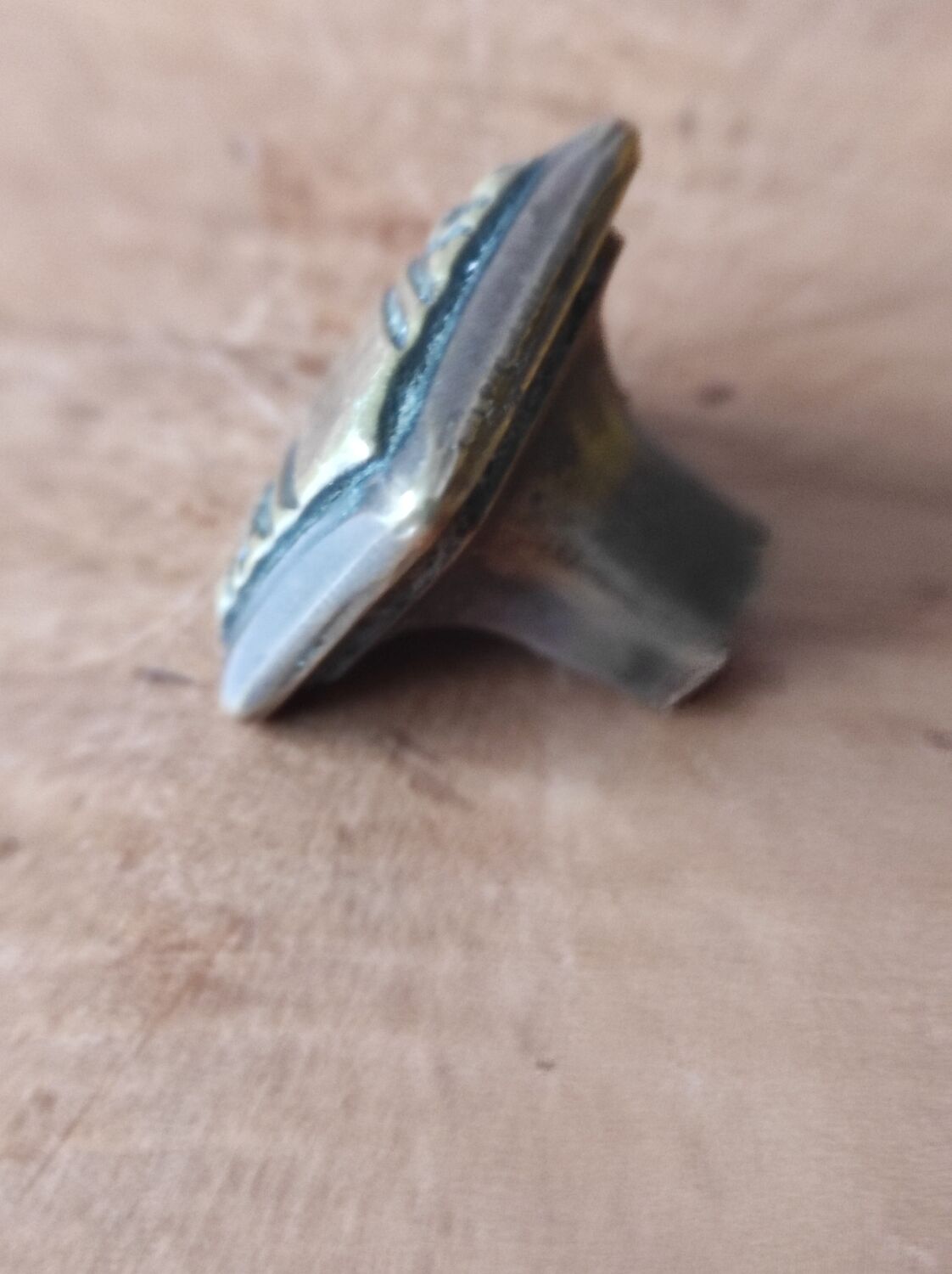 Art Deco style metal furniture handle