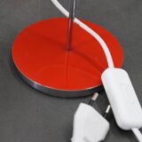 1960s Josef Hurka Red Desk Lamp for Lidokov , Czechoslovakia
