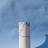 White taurus - ceramic vase