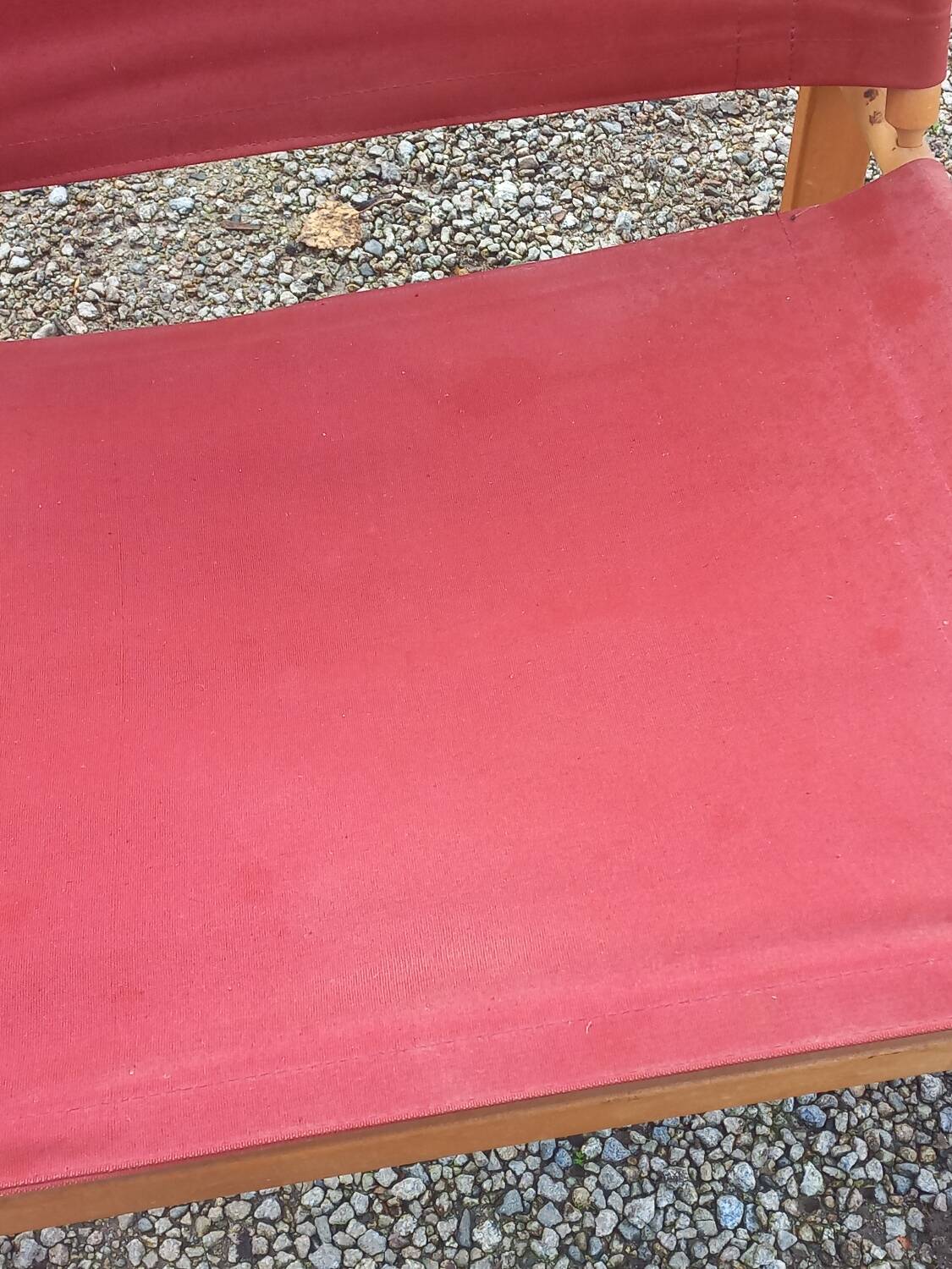 Safari armchair in beech and cotton canvas