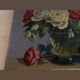 Painting the bouquet of roses, oil on canvas, signed Paul Marengo, art deco