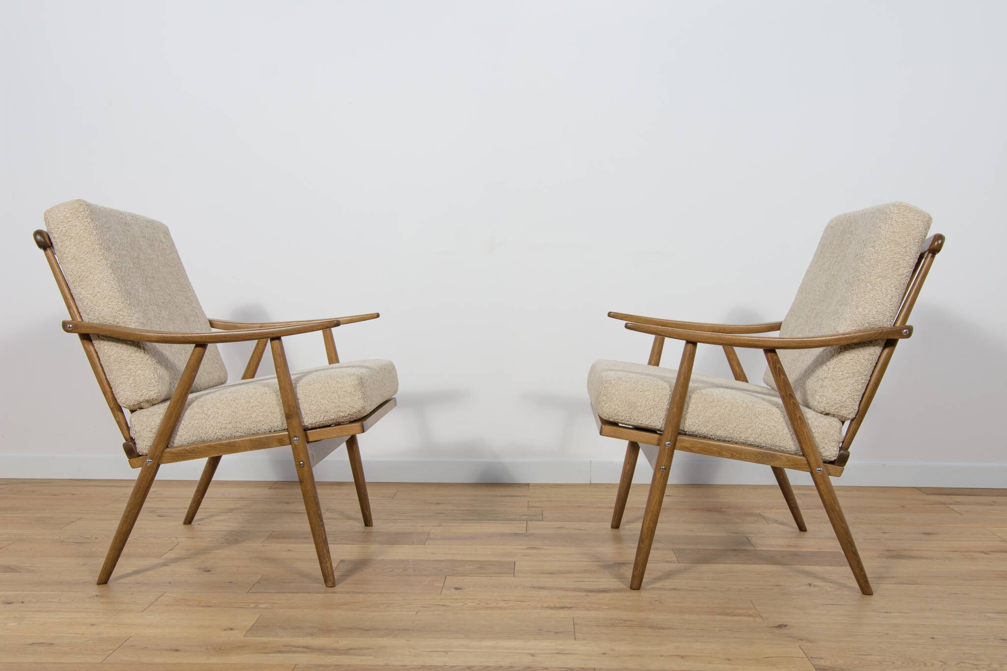 Fauteuils Mid Century de TON, 1960s, Set de 2