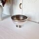 Large silver plated vase or quilted flower vase from the 1950s