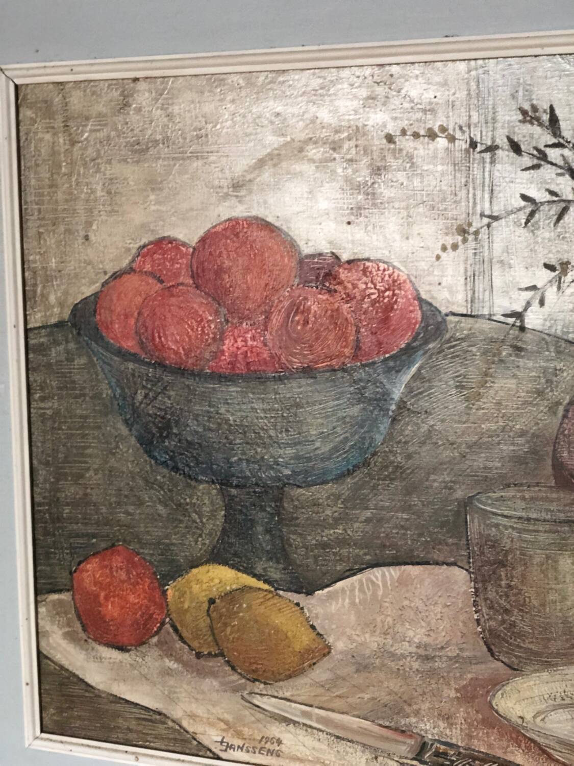 Old figurative still life painting