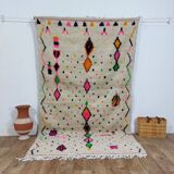 Handmade wool Berber rug 247 X 140 CM