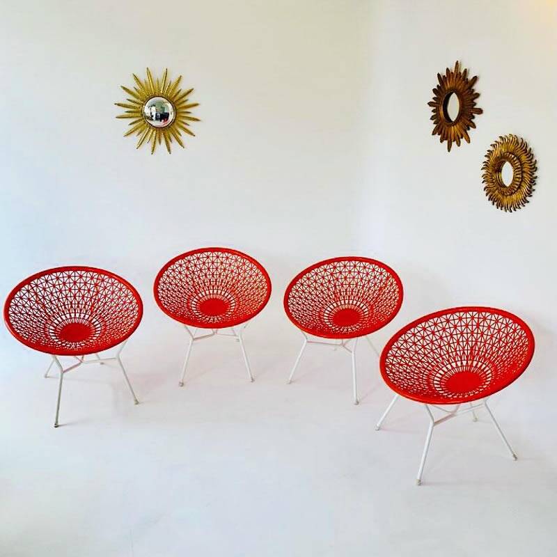 Balloon garden chairs attributed to F. Fabiano and M. Panzini, Italy 1970s