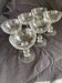 6  Coupes à champagne art déco cristal.