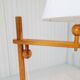 Sculptural modern floor lamps in pine, Yngve Ekström Sweden 1970s