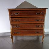 Louis XV style four-drawer chest of drawers