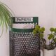 Poubelle de jardin public
