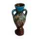 Vase amphore en barbotine, céramique émaillée de style vallauris vintage
