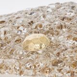 Round bubble ceiling light Murano amber by Hillebrand, Germany, 1970s