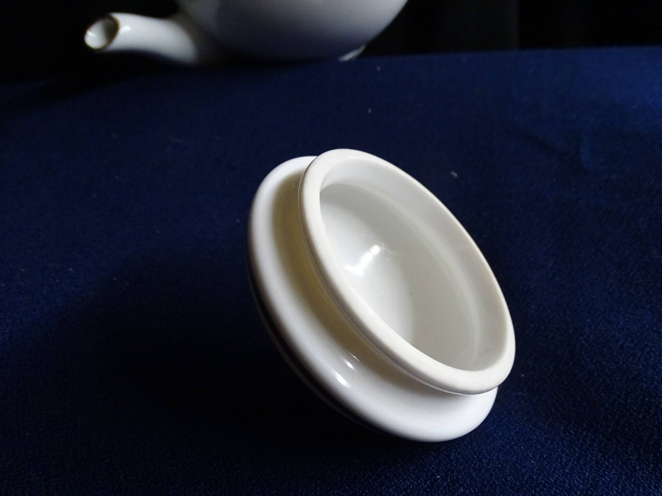 White porcelain teapot