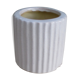 Vase céramique craquelée cylindrique