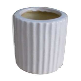 Vase céramique craquelée cylindrique