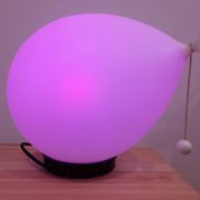 Balloon lamp by designer Yves Christine, produced by Bilumen Italy, 1975