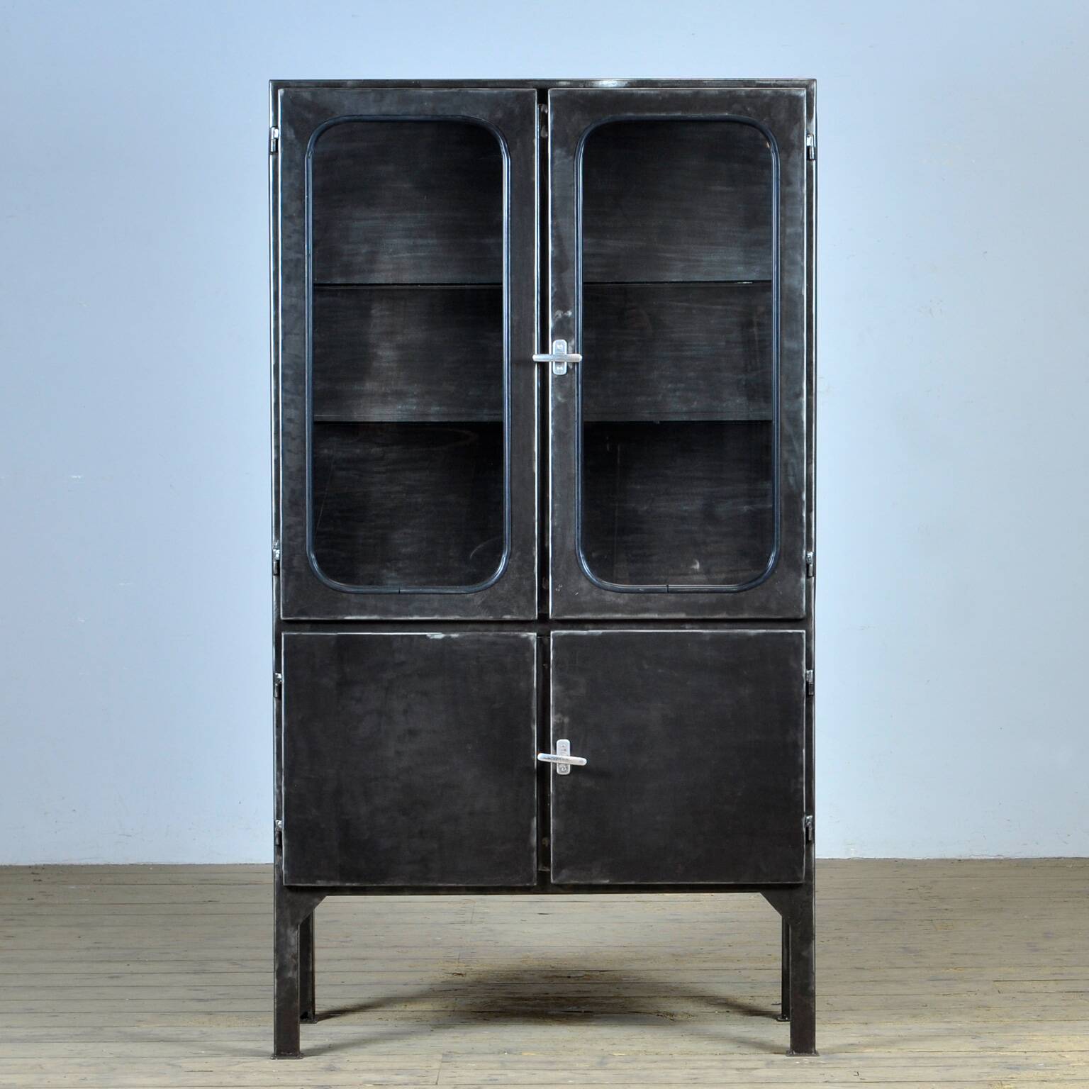 Polished Medical Cabinet, 1970's