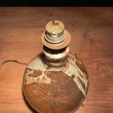 Beautiful ceramic table lamp signed La Salicorne