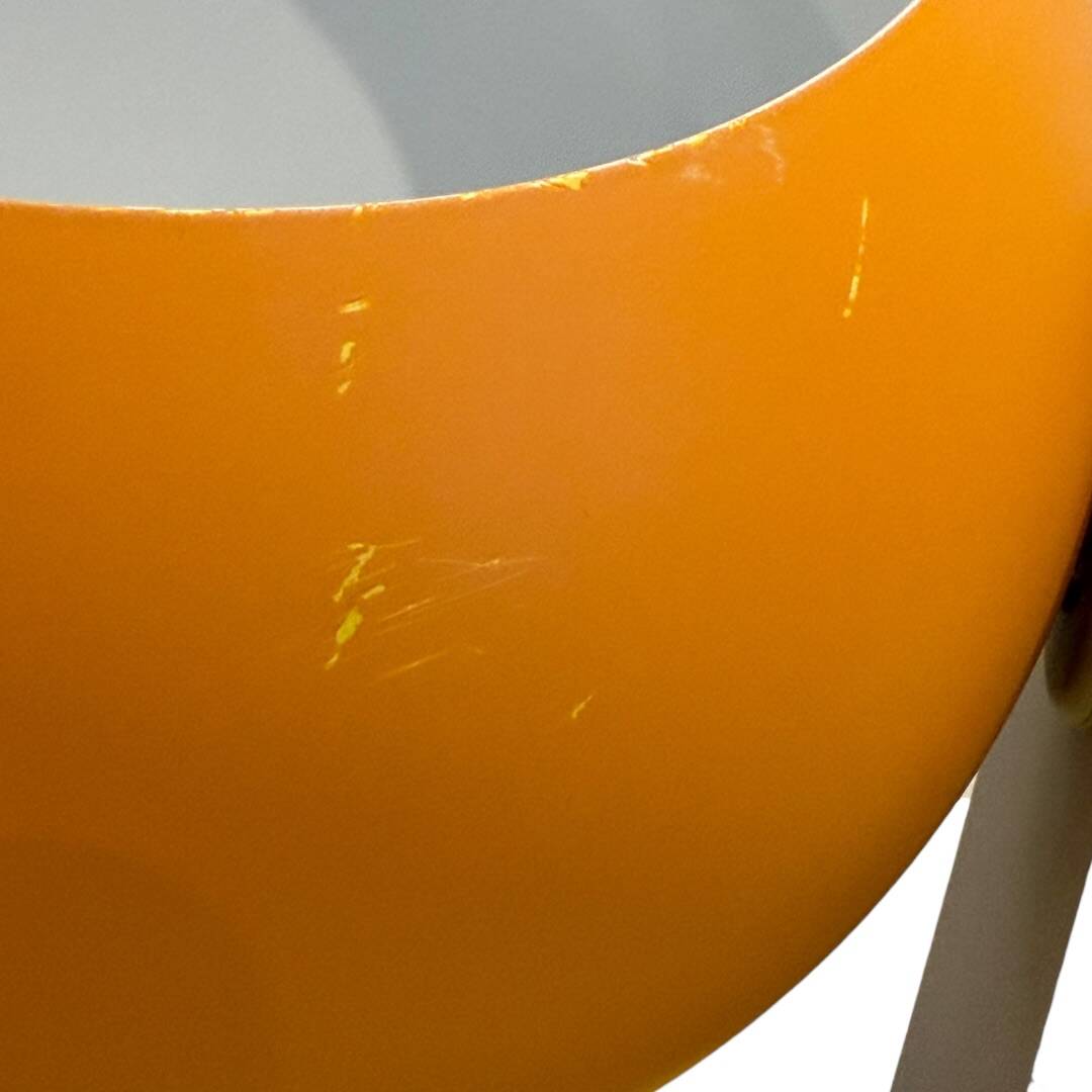 Pair of Space Age eyeball orange lamps by Massive Belgium