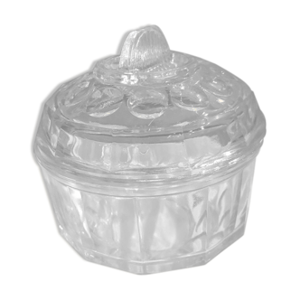 Glass sugar bowl