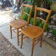 Paire de chaises bistrot anciennes