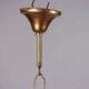 Lustre ancien 6 lumières en métal et verre, Italie, XXe siècle