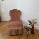 Old pink toad chair