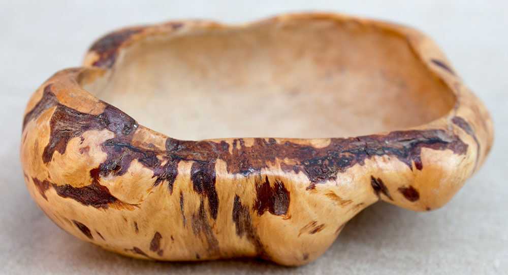 Old wooden bowl Sami Lapland Sweden