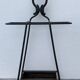 French black wrought iron fireplace set, 1960
