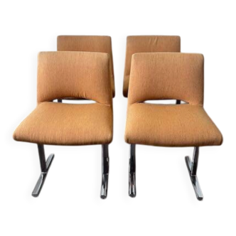 Set of four chairs by Georges Frydman