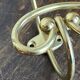 Pair of brass hooks