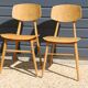 2 chaises reconstruction 1950 style Landault
