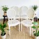 4 fluted chairs in Louis XVI style