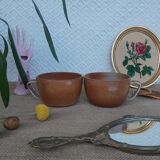 Two Montgolfier sandstone cups France