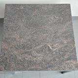 Table d'appoint vintage en granit rose 1970