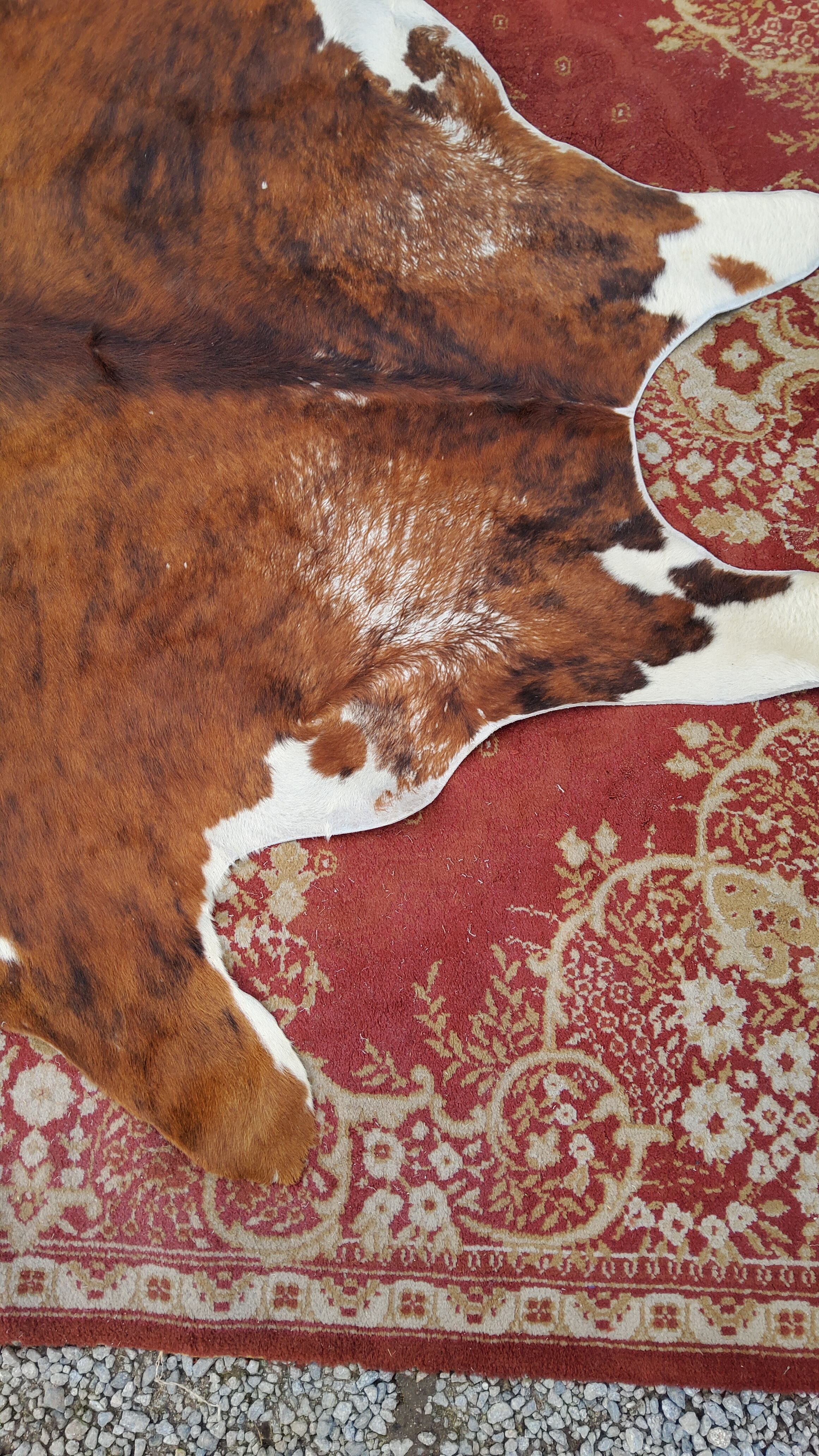Tapis peau de vache des années 70