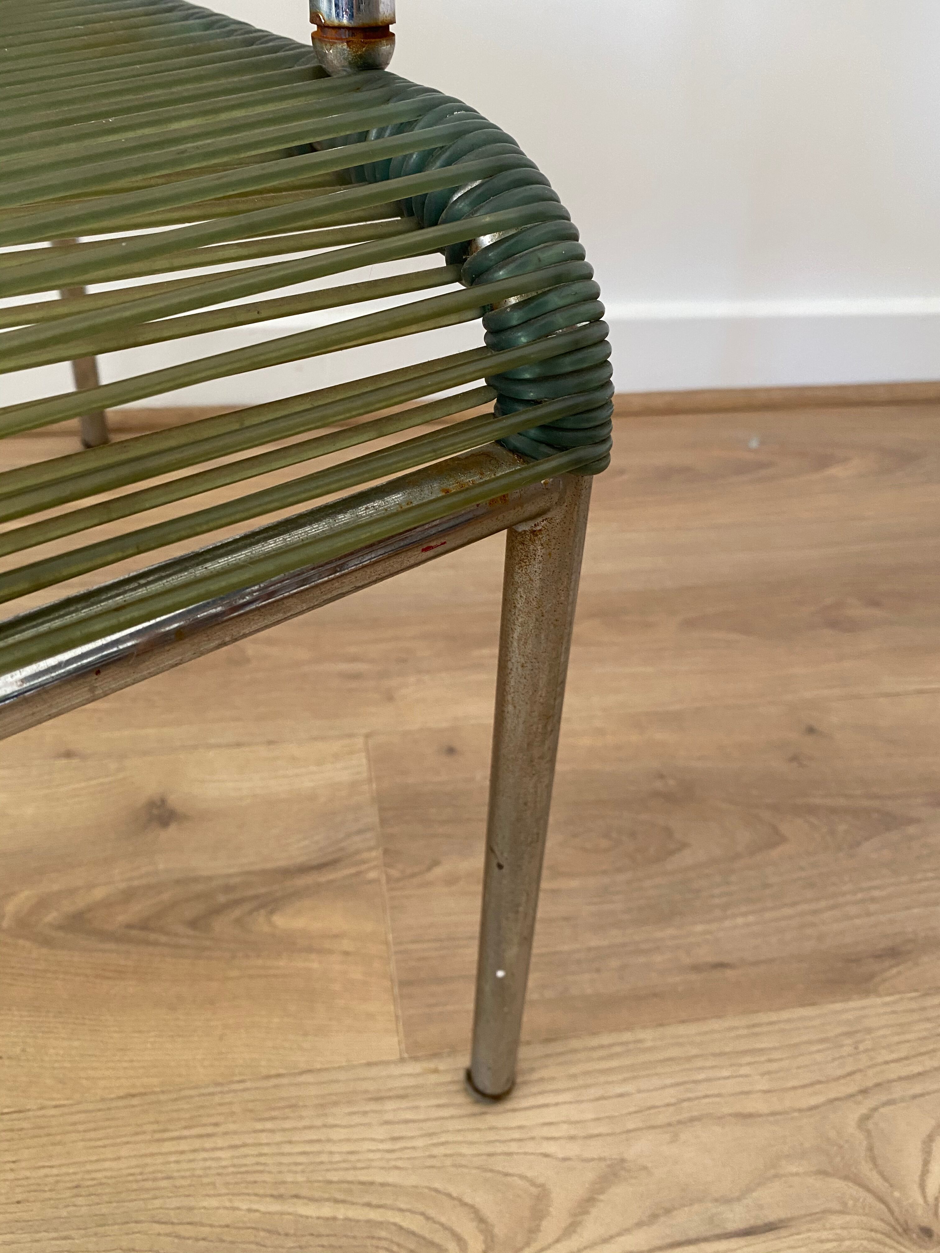 Vintage scoubidou armchair