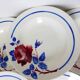 6 vintage K&G Luneville soup plates, Chantal model 221004