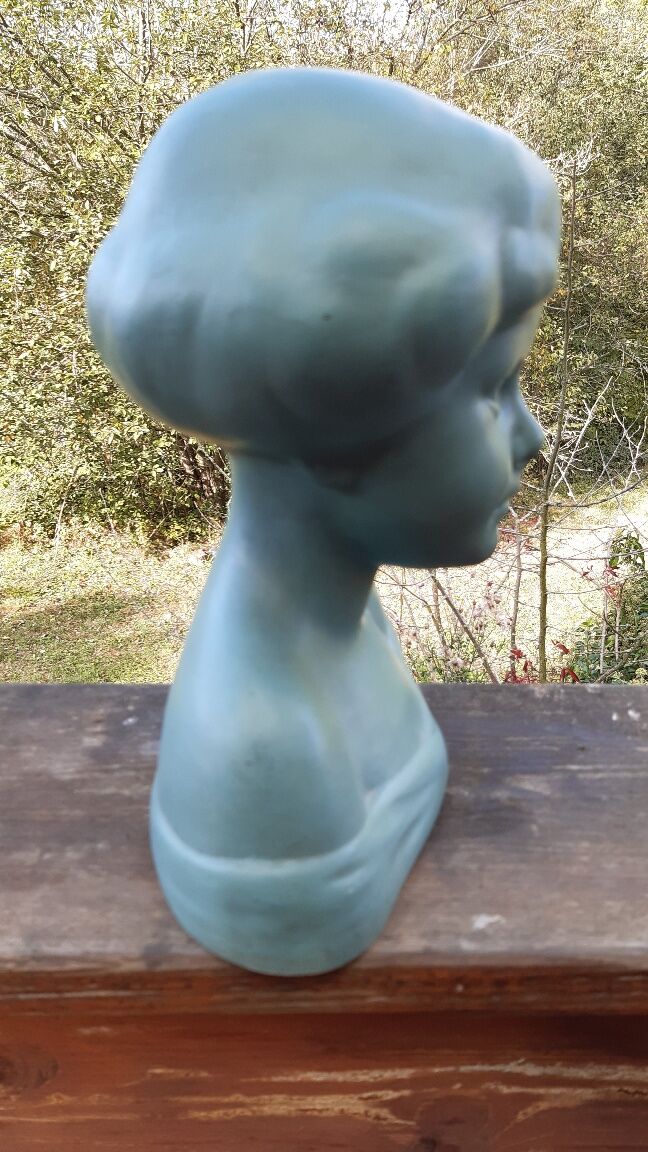 Ceramic bust Sarreguemines France