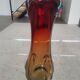 Vintage Murano Style Sommerso Glass Vase – Hand Blown Italian Art Glas