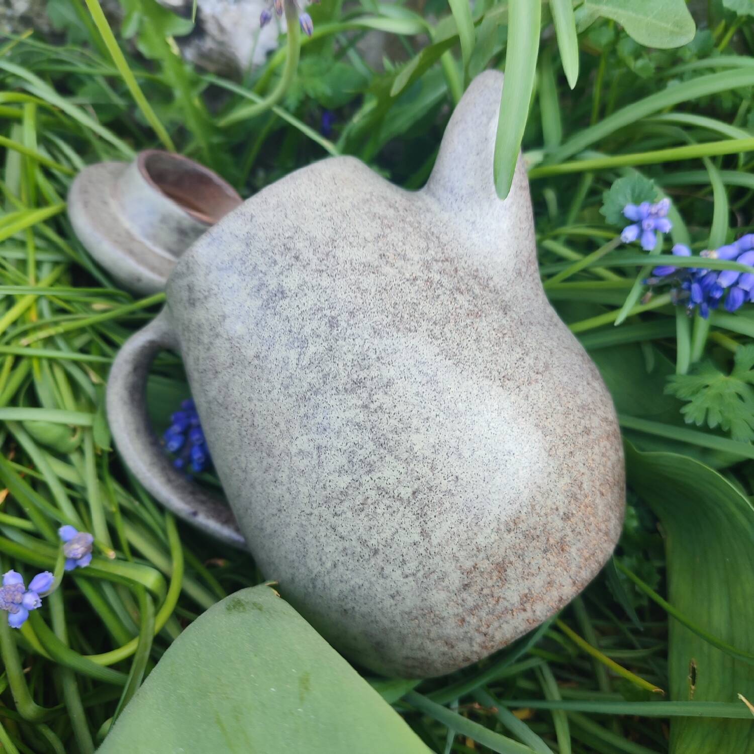 Max Idlas coffee maker, smooth green stoneware