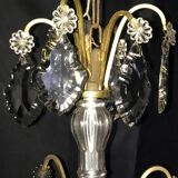 Lustre cage pampilles de cristal st. Louis XV