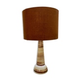 High sandstone lamp with lampshade original fabric