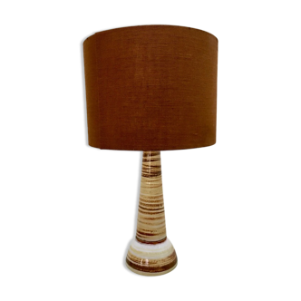 High sandstone lamp with lampshade original fabric
