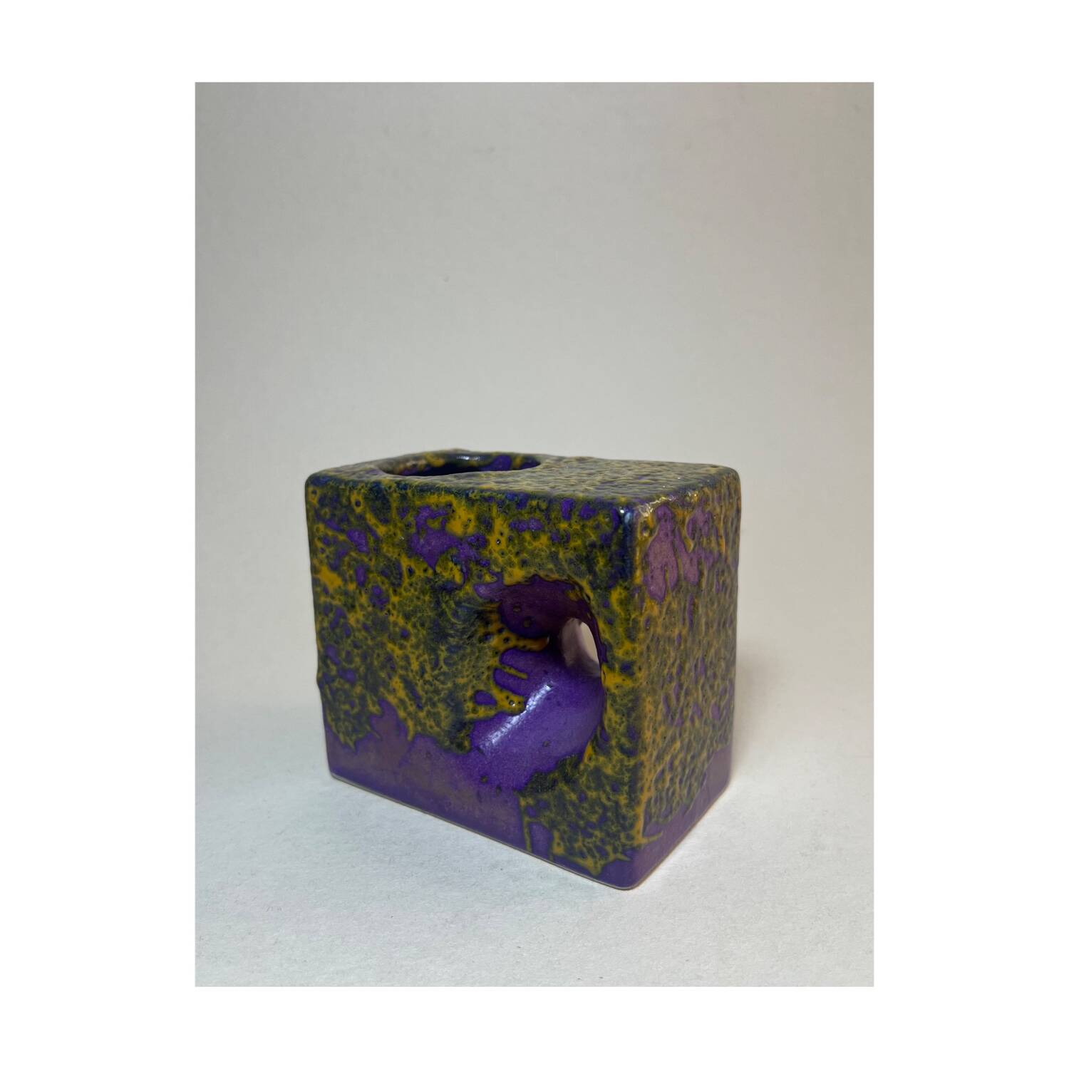 Vintage cubic vase