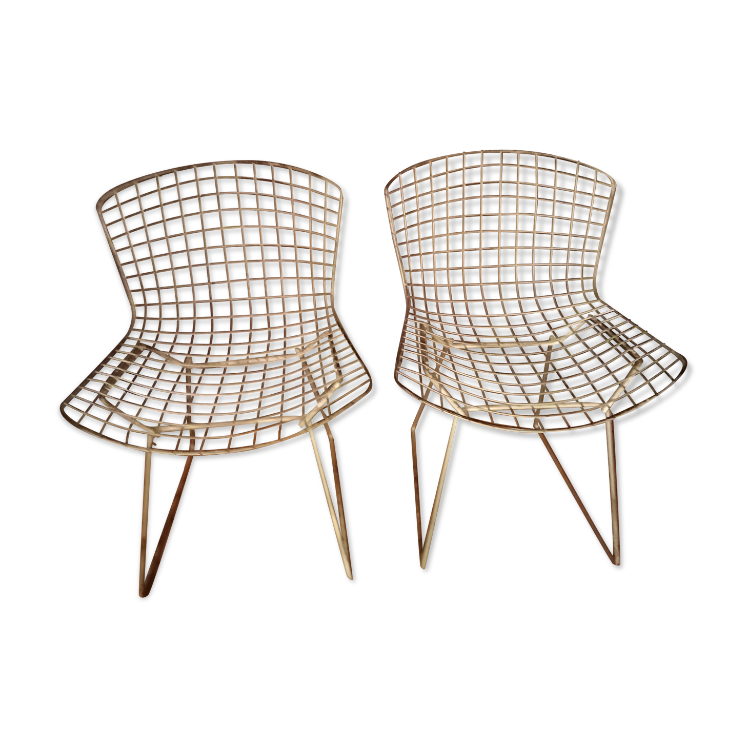 Pair of Harry Bertoia chairs, first edition 1950 Knoll