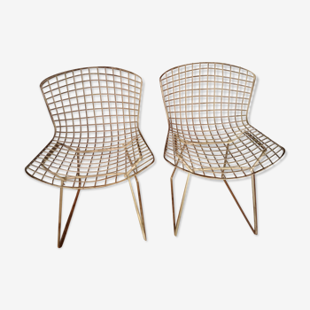 Paire de chaises Harry Bertoia, première édition 1950 Knoll