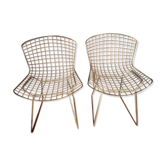 Paire de chaises Harry Bertoia, première édition 1950 Knoll